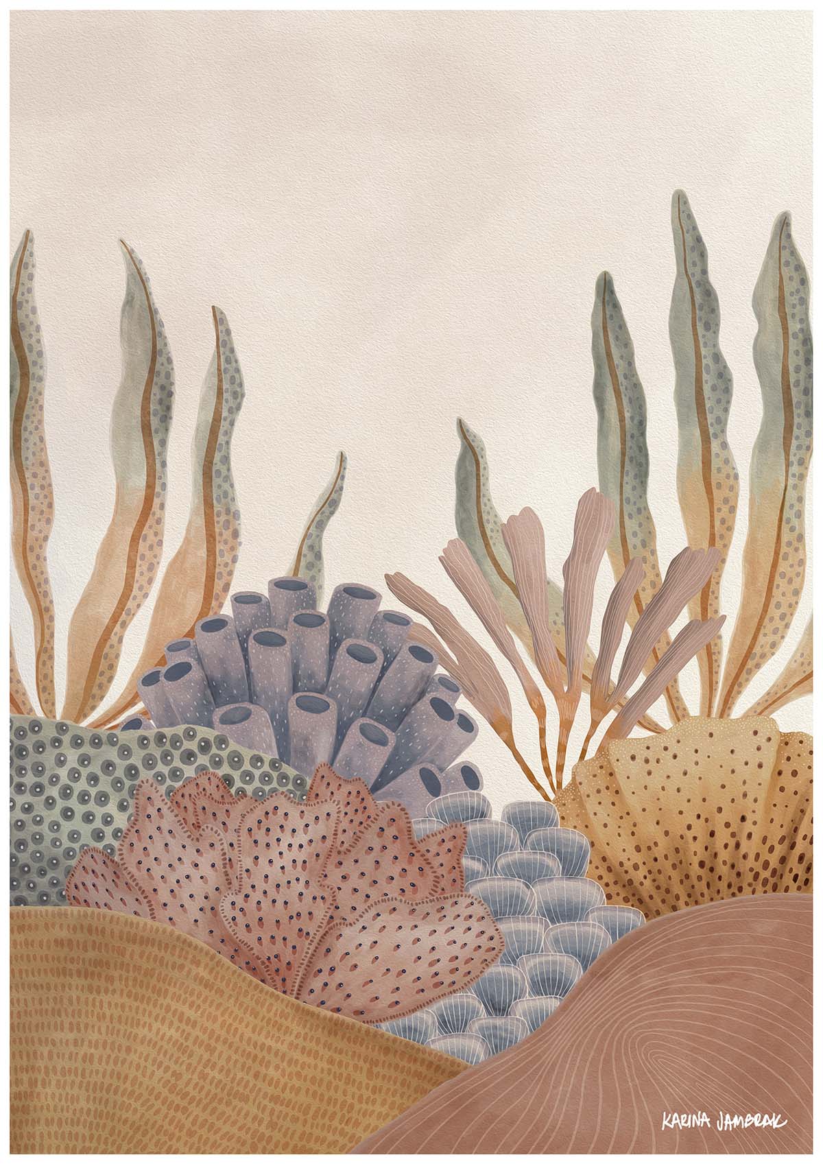 Pastel Reef II Fine Art Print
