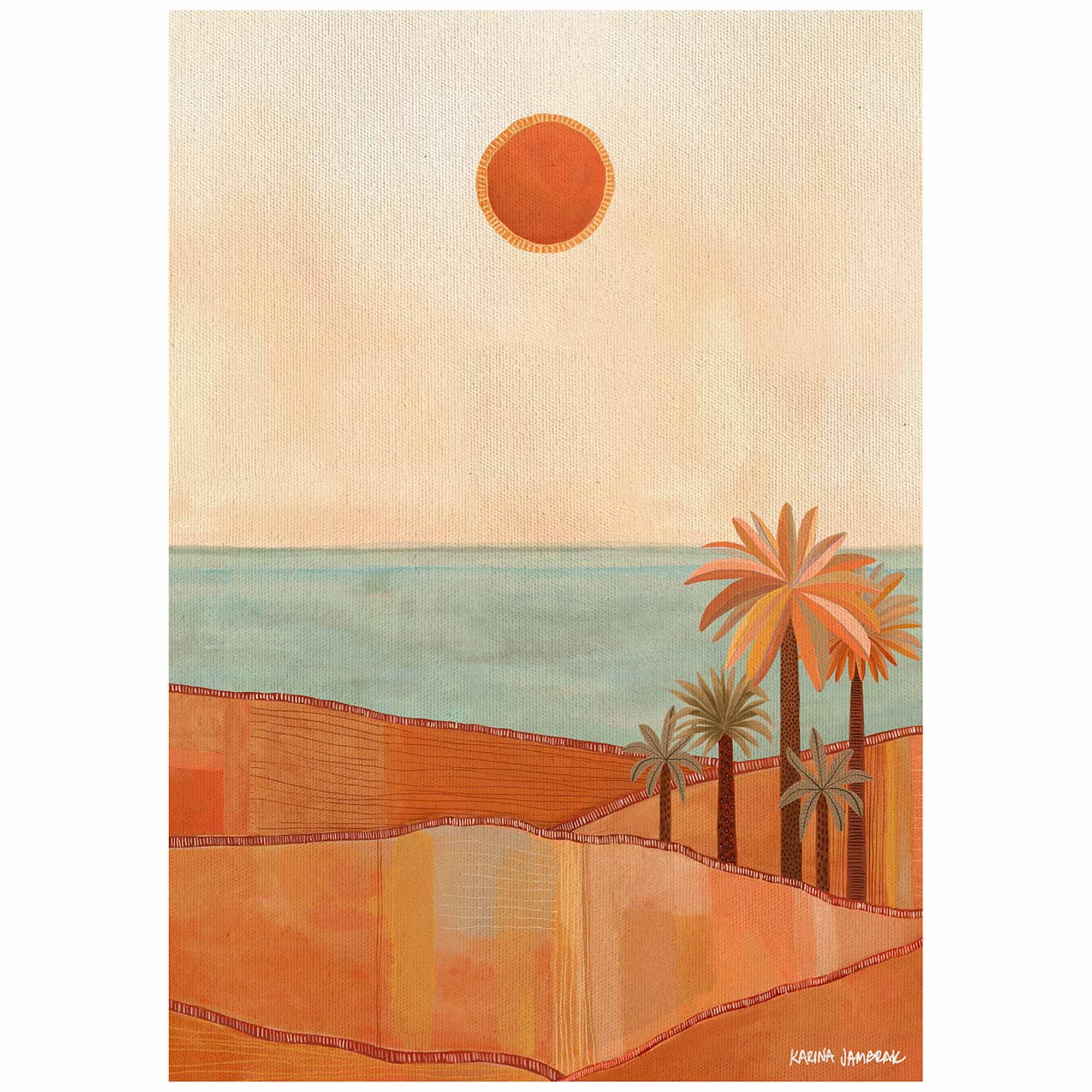 Red Sun Sky Fine Art Print