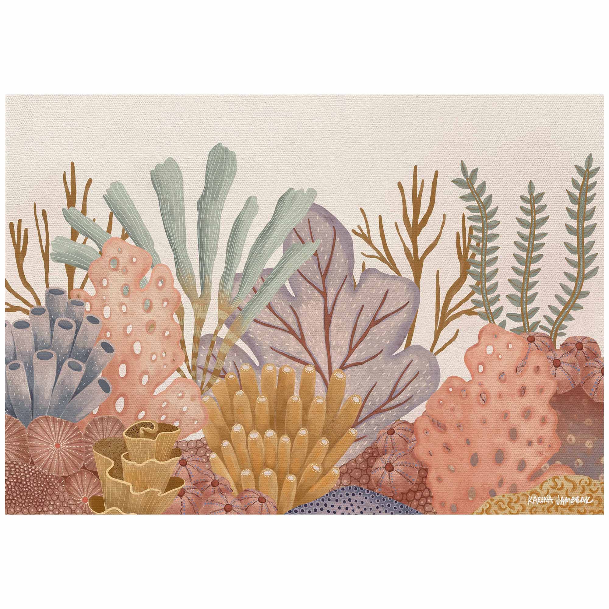 Pastel Reef Seascape Fine Art Print