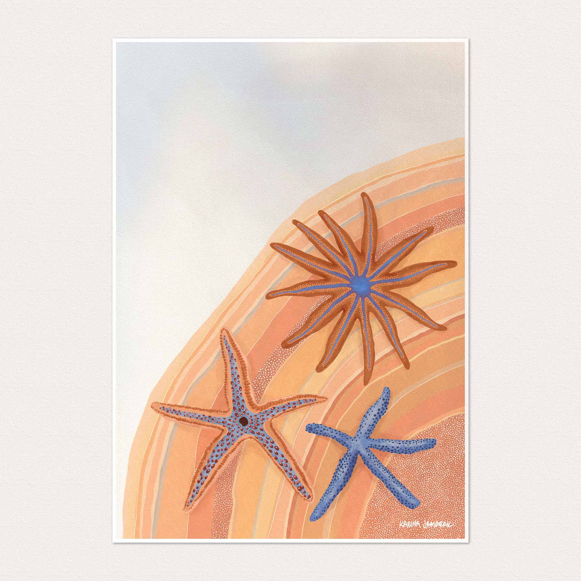 Sparkling Sea Stars Fine Art Print