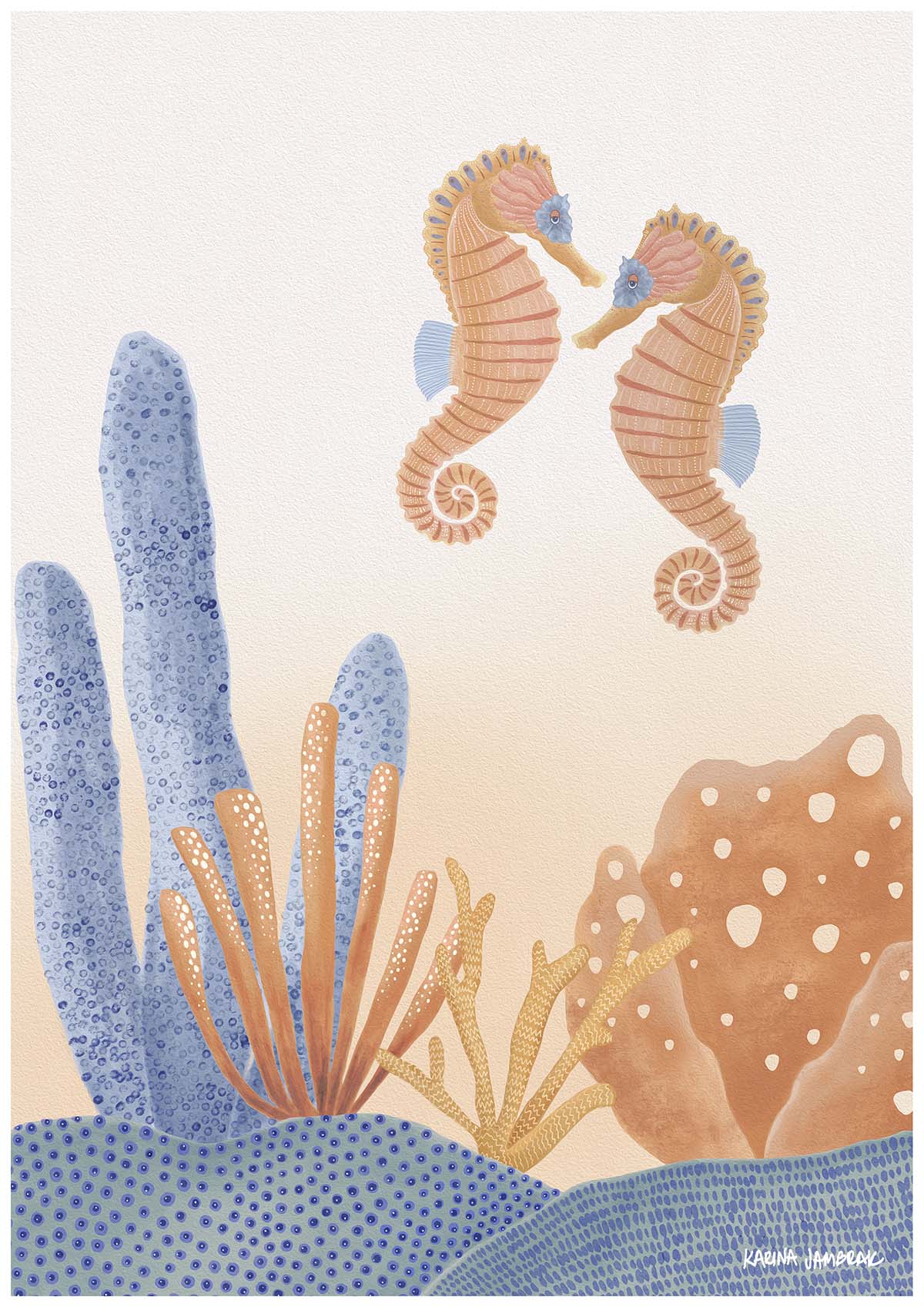 Seahorse Duo Fine Art Print