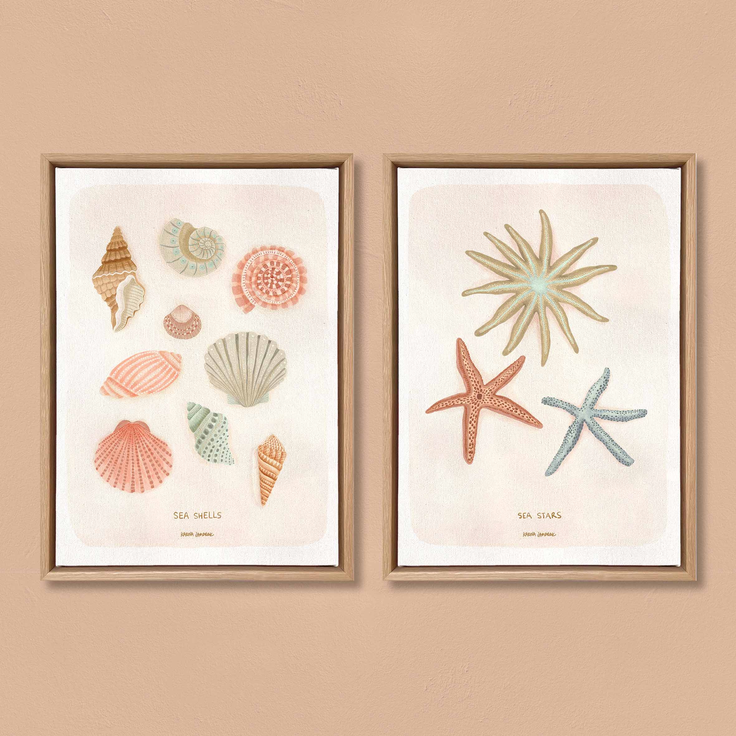 Summer Reef SET OF 2 - COMBO A (canvas)
