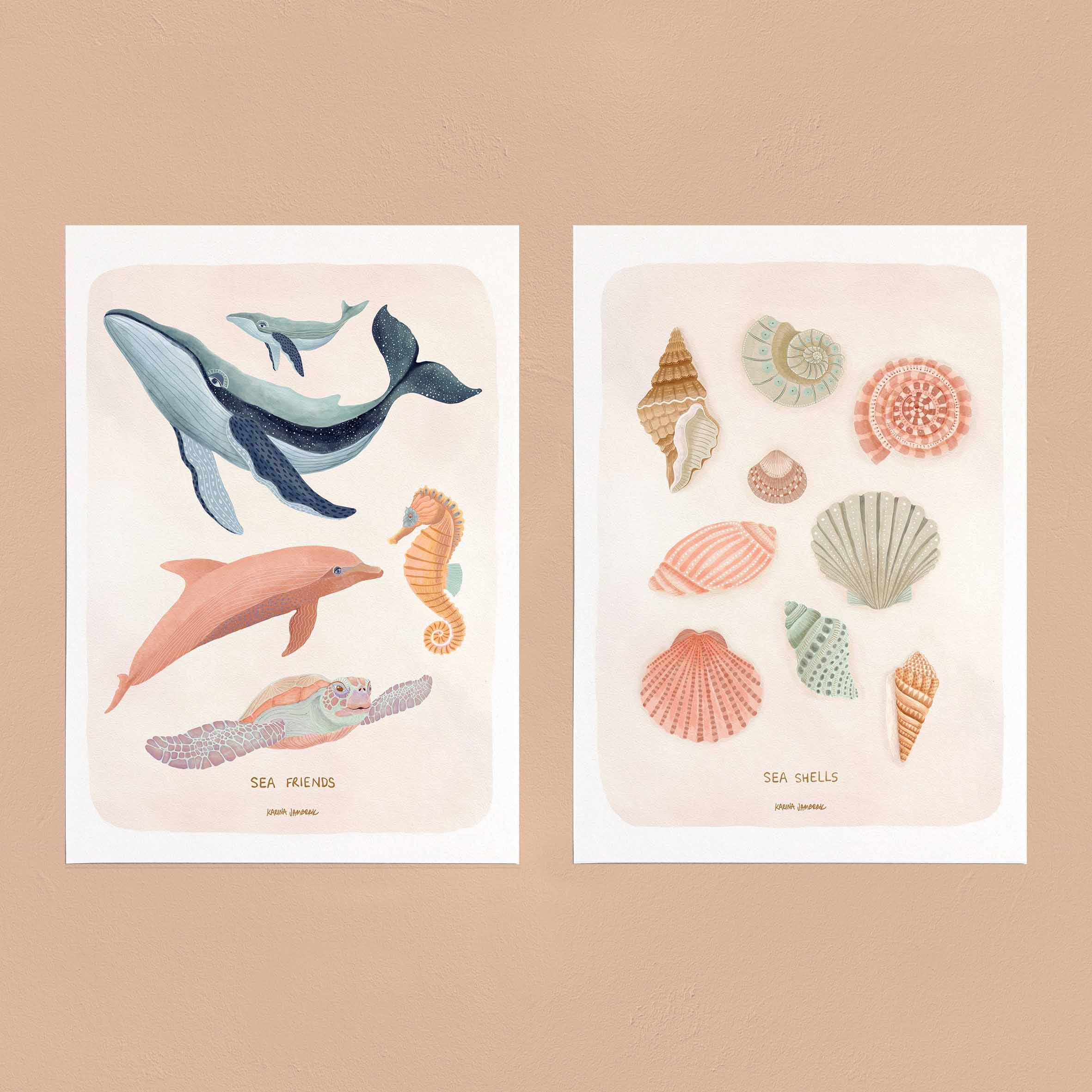 Summer Reef SET OF 2 - COMBO C (canvas)