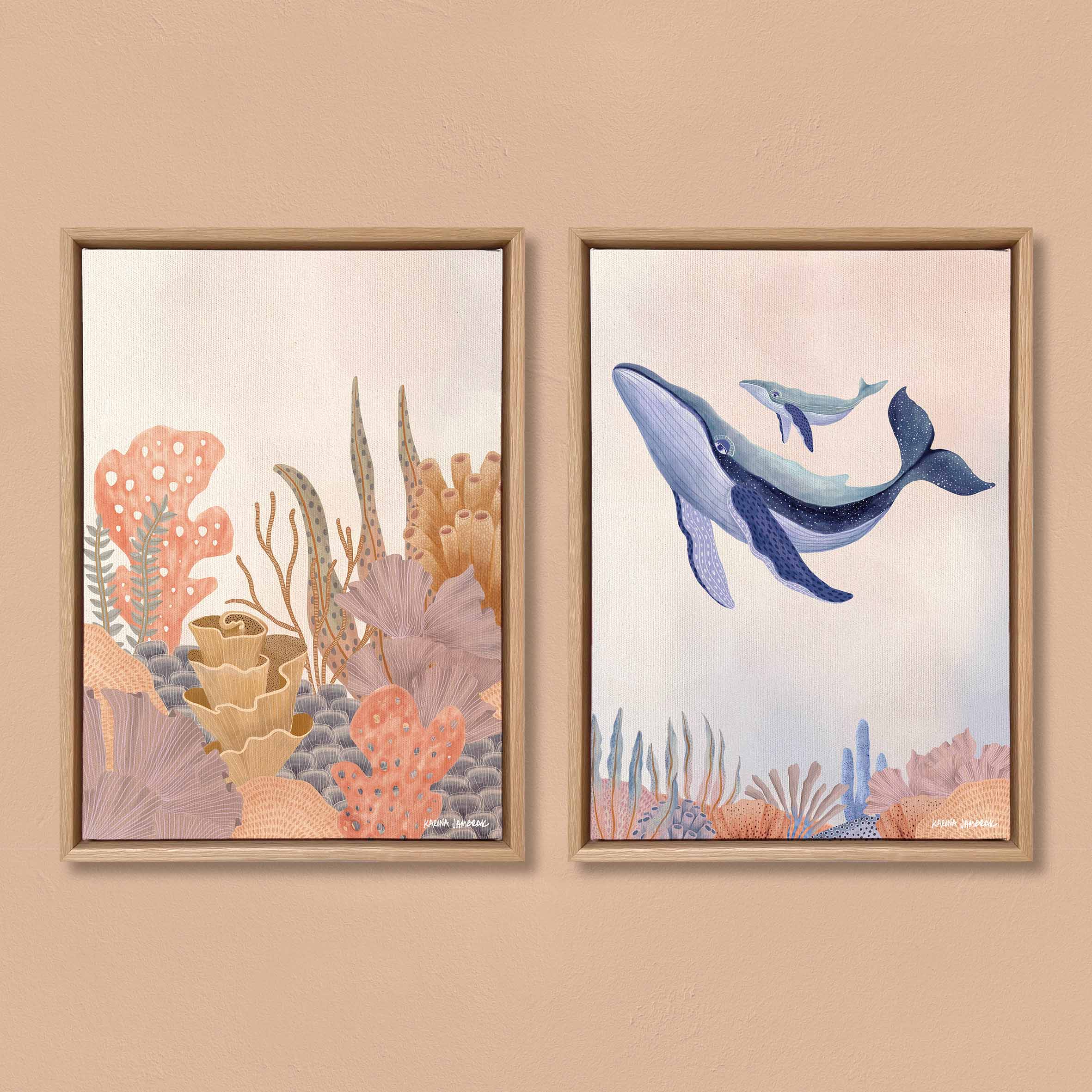 Summer Reef SET OF 2 - COMBO H (canvas)